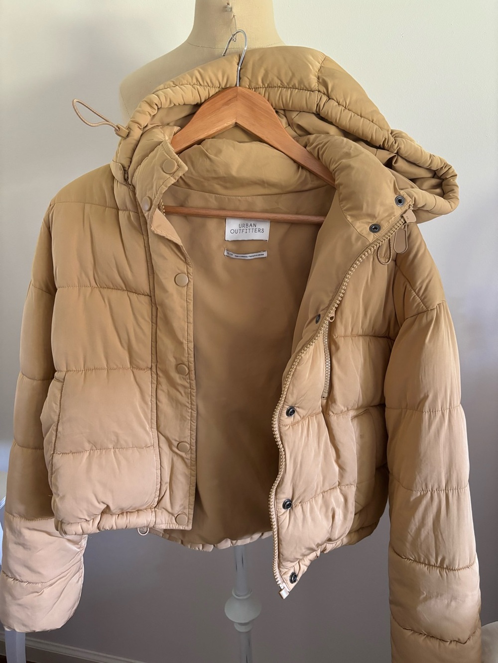 Urban Outfitters cropped Hooded Puffer Coat